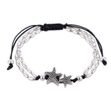 Barefoot Ankle Bracelet Chain Silver Starfish Charm Women Jewelry