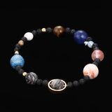 New Fashion Nine Planets Of Solar System Stone Beaded Bracelet Women Girl Gifts