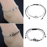 Barefoot Ankle Bracelet Chain Silver Starfish Charm Women Jewelry