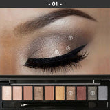 Focallure 10 Colors Naked Eye Shadow Palette Eyeshadow Shadow Shade for Eyebrows Makeup Set Nude Eyeshadow Palette Maquiagem