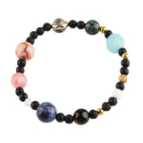 New Fashion Nine Planets Of Solar System Stone Beaded Bracelet Women Girl Gifts