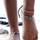 Barefoot Ankle Bracelet Chain Silver Starfish Charm Women Jewelry